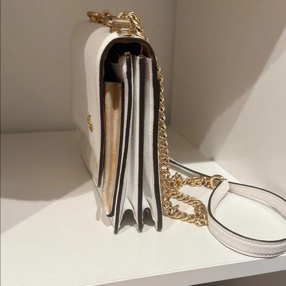 Coach Cream Crossbody Bag with Gold Accents - Picture 3 of 6